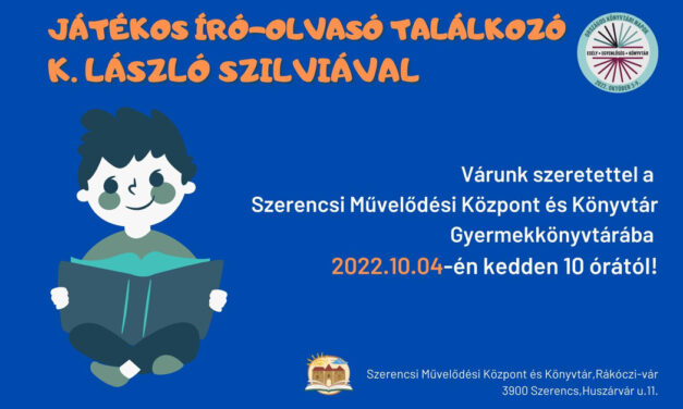 Játékos író-olvasó találkozó – K. László Szilviával