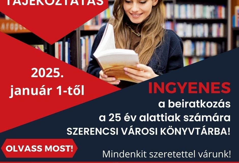 Ingyenes beiratkozás a 25 év alattiak számára