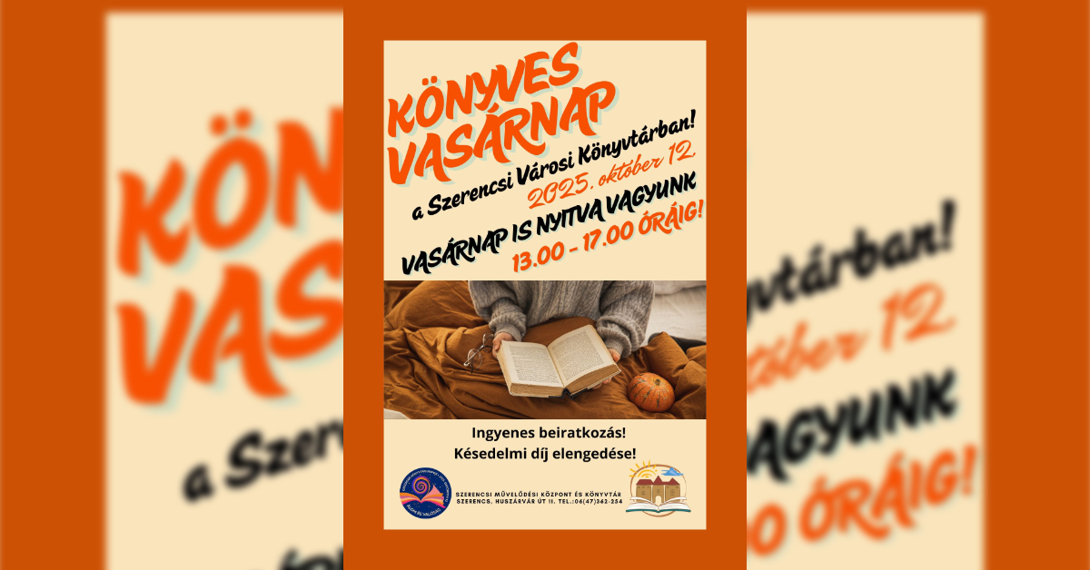 Könyves vasárnap – 2025.10.12.