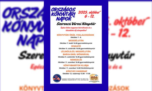 Országos Könyvtári Napok – 2025. október 6-12.