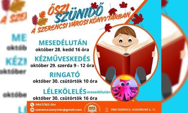 Őszi szünidő a Városi Könyvtárban