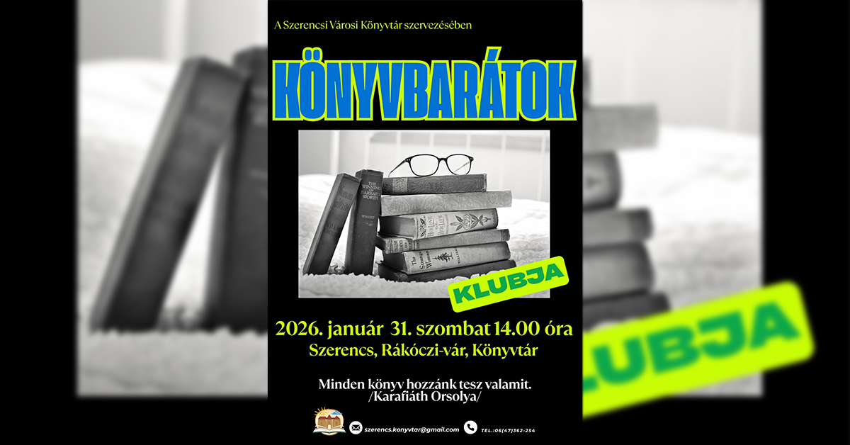 Könyvbarátok klubja – 2026. január 31.