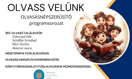 Olvass Velünk! – Olvasásnépszerűsítő programsorozat – 2026.